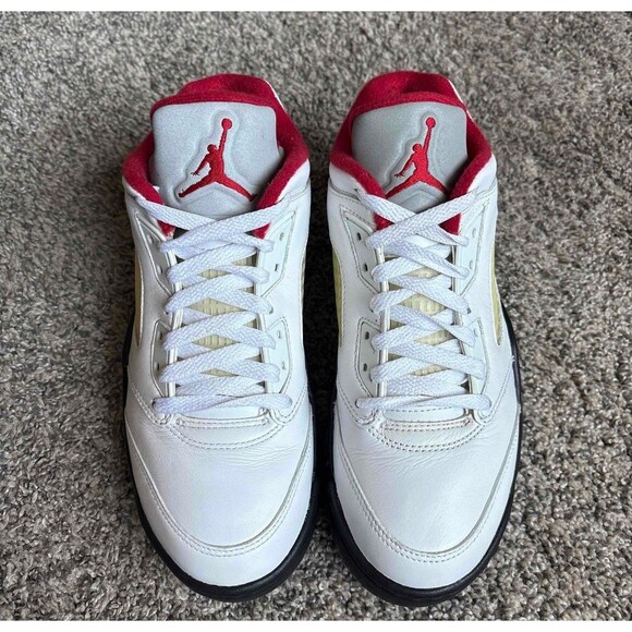 Nike Air Jordan 5 Low Fire Red Golf Size 7 Men's (Size 8.5 Women's) - Picture 3 of 7